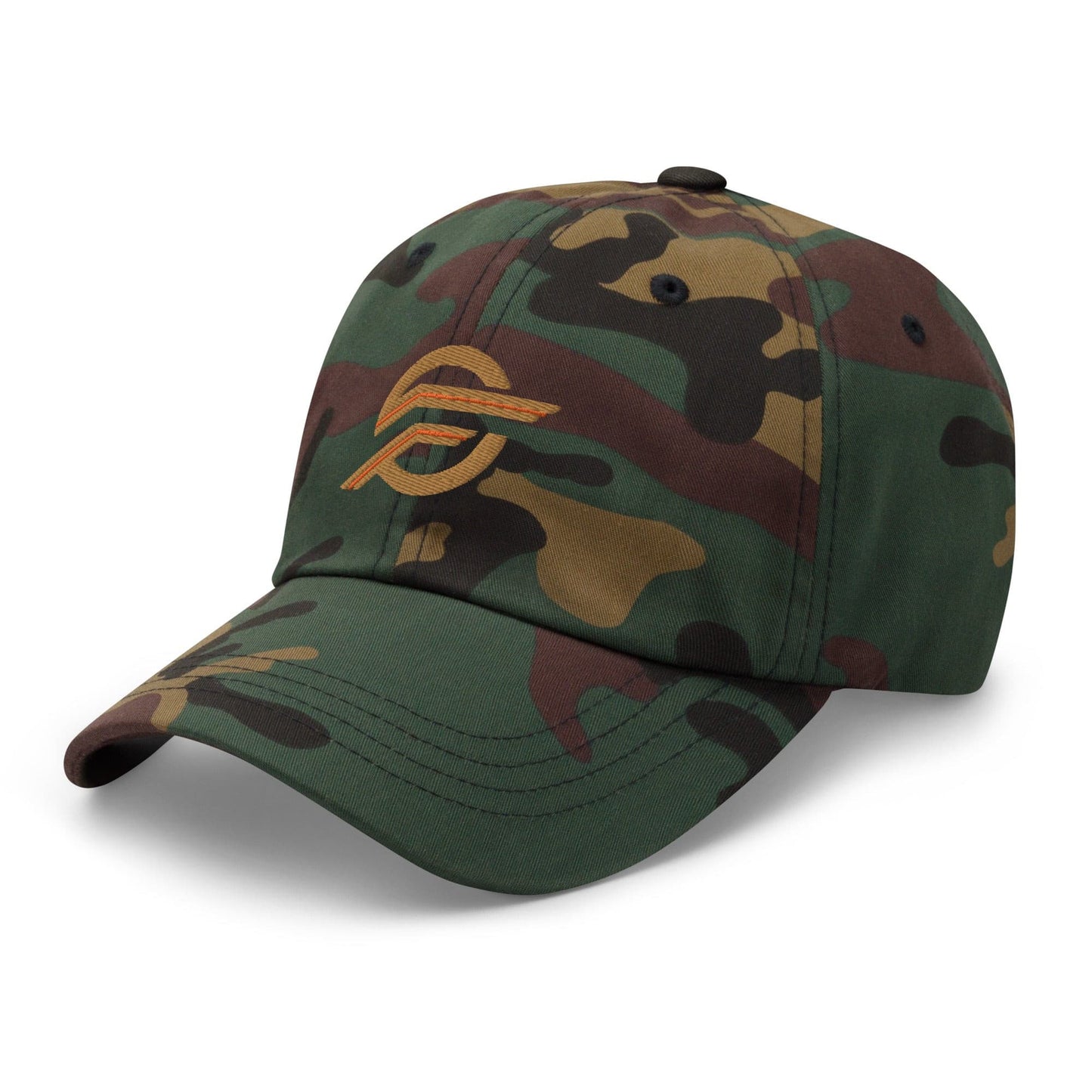 Embroidered logo Dad hat Camo