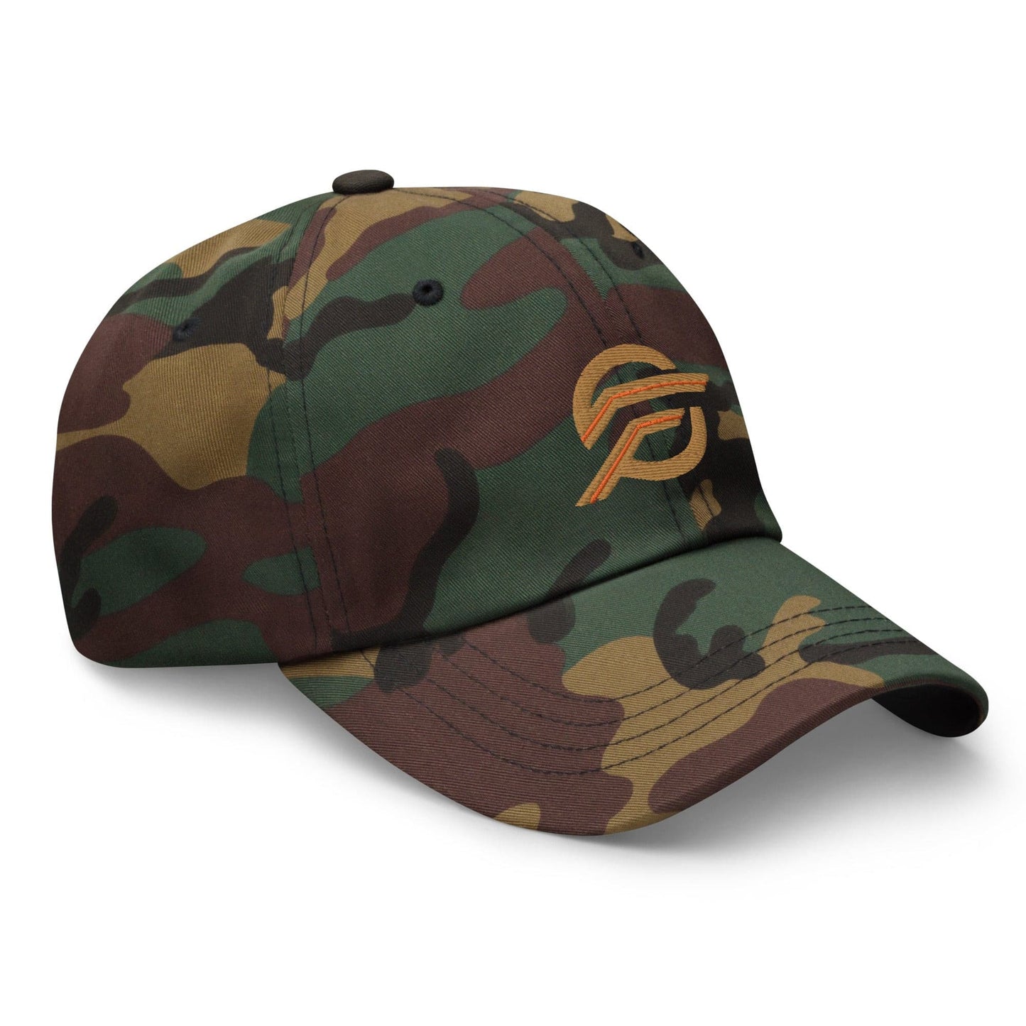 Embroidered logo Dad hat Camo
